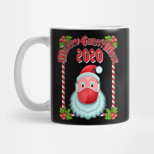 Merry Christmask 2020 Santa Mask Pandemic Christmas Mug